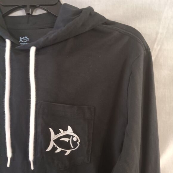 Southern Tide Tops - Southern Tide Hoodie Size XS Black With Pocket And Drawstring Logo On Back